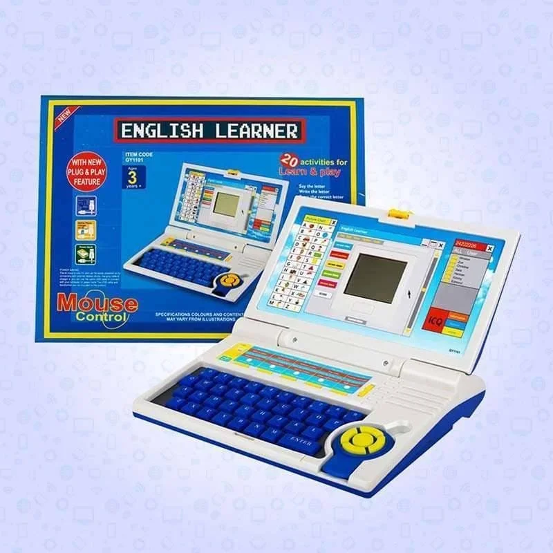 Qunxing QX 1101 English Learner Kids Laptop with Mouse Control - 20 Educational Activities